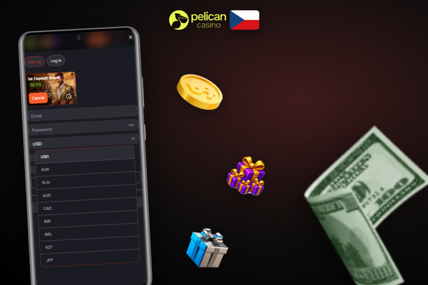 Jak se zaregistrovat v Pelican Casino na smartphonu – registrační formulář s PWA ikonou
