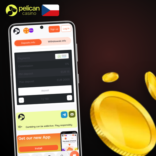 Pelican Casino vklad: ikony Visa, Mastercard, Skrill a kryptoměn na jednom místě